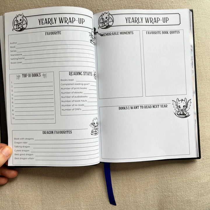 Book Dragon - Dual set of reading journals Celine Jeanjean Books