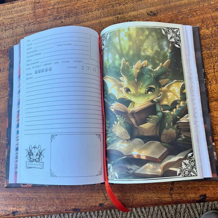 Book Dragon  - Cutie-Pie Hardcover Reading Journal Celine Jeanjean Books