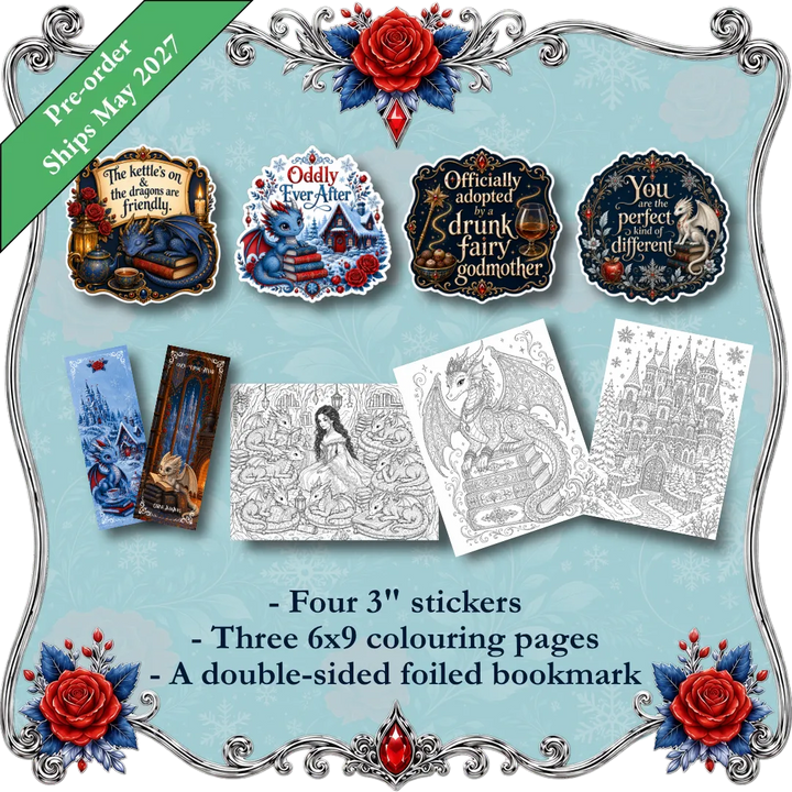 Snow Is White | Colouring Pages, Bookmark &amp; Stickers Set