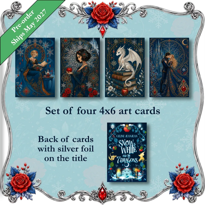 Snow Is White and the 7 Dragons | Set of 4 Art Cards