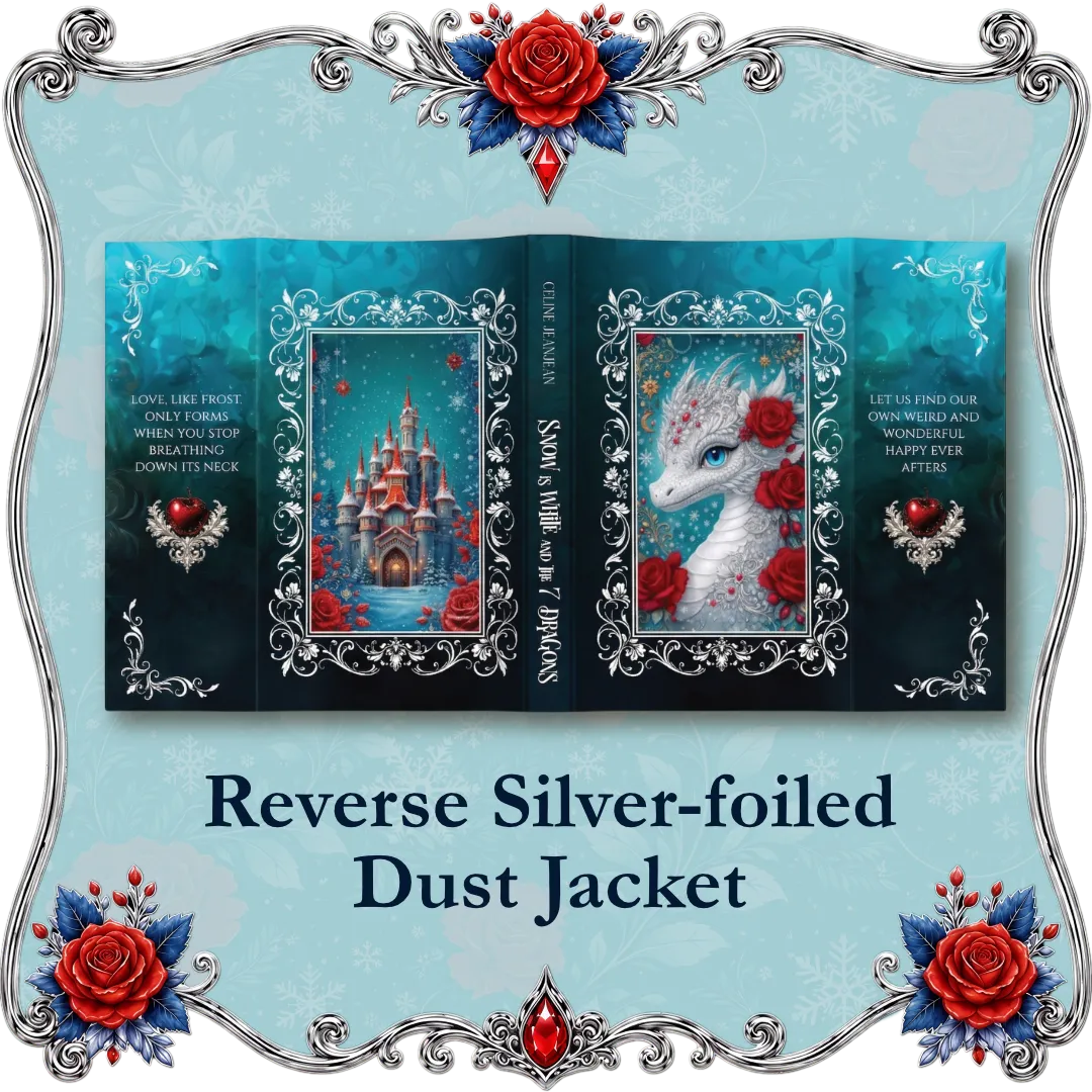 A decorative product graphic showing an open book or booklet with fantasy cover art, labeled &