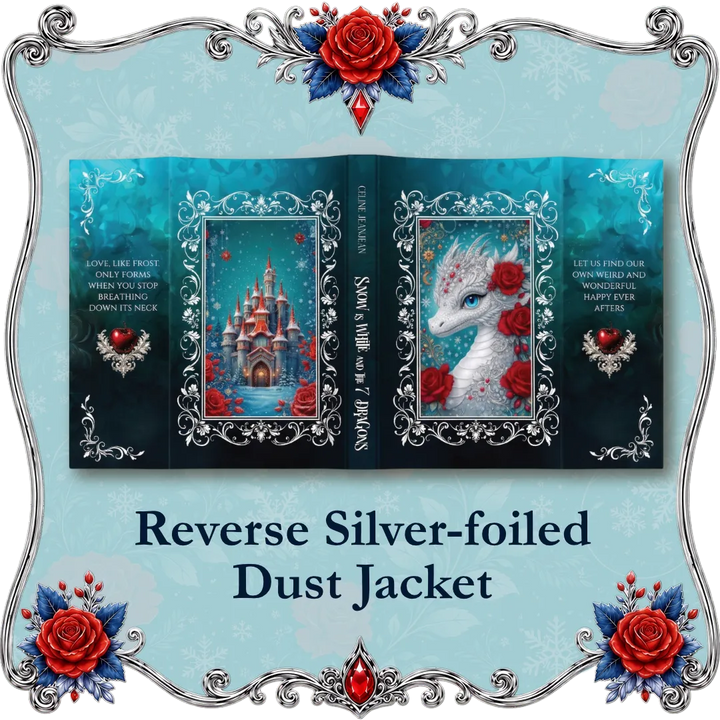 A decorative product graphic showing an open book or booklet with fantasy cover art, labeled &