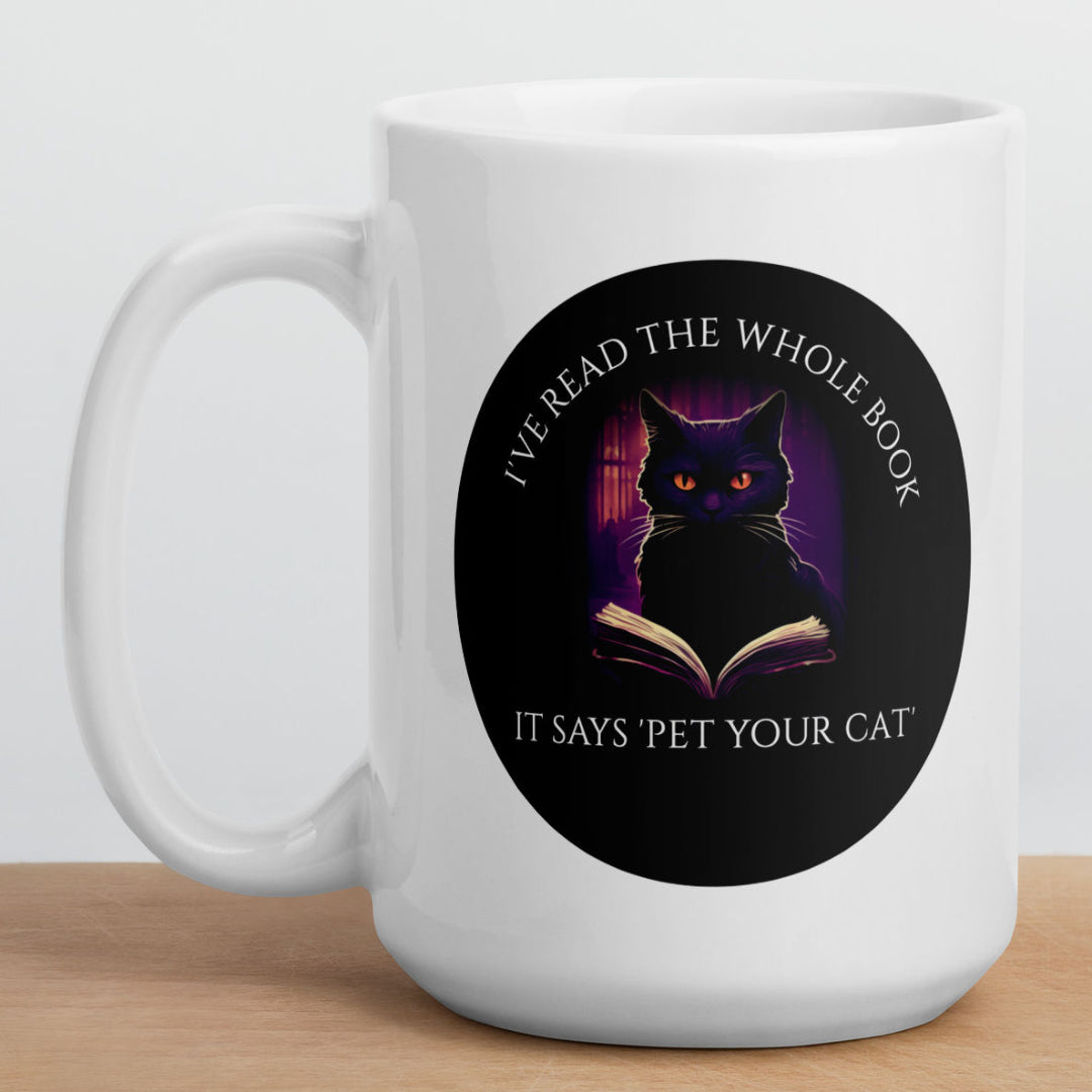 Pet Your Cat White Mug