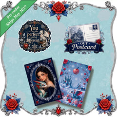 Postcard update, art card, sticker