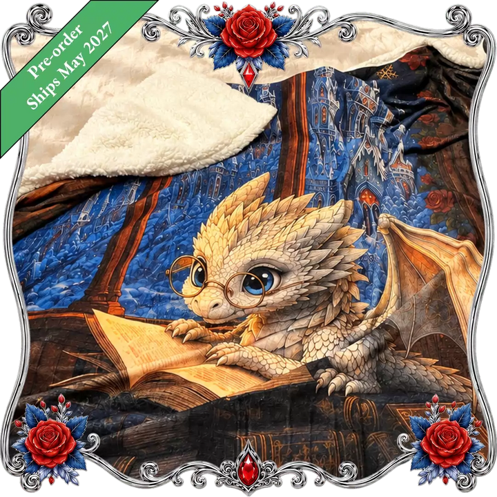 Once-Upon-Thyme Series | Book Dragon Fleece Blanket